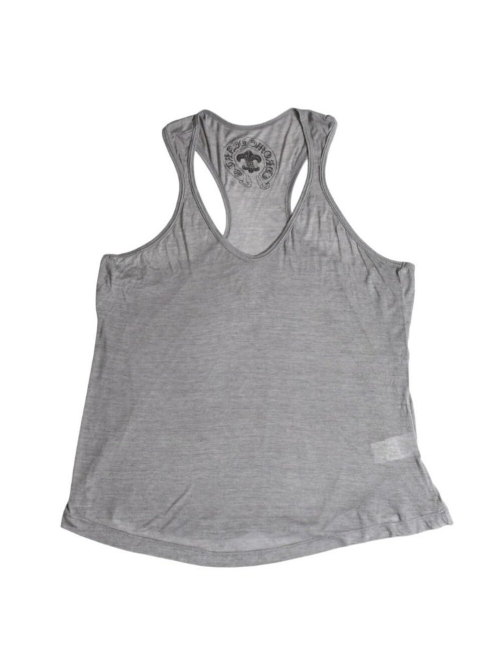 Chrome Hearts Tank Top Flare Motif Rayon Silk Gray S